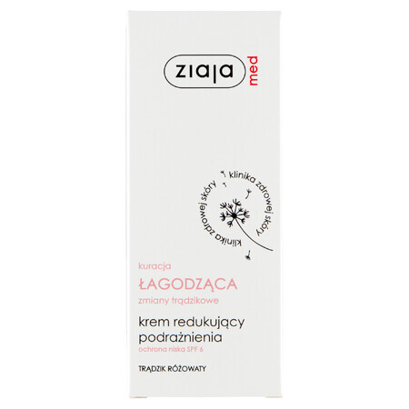 Ziaja Med Kuracja łagodząca, crema anti-irritazione contro la rosacea, 50 ml