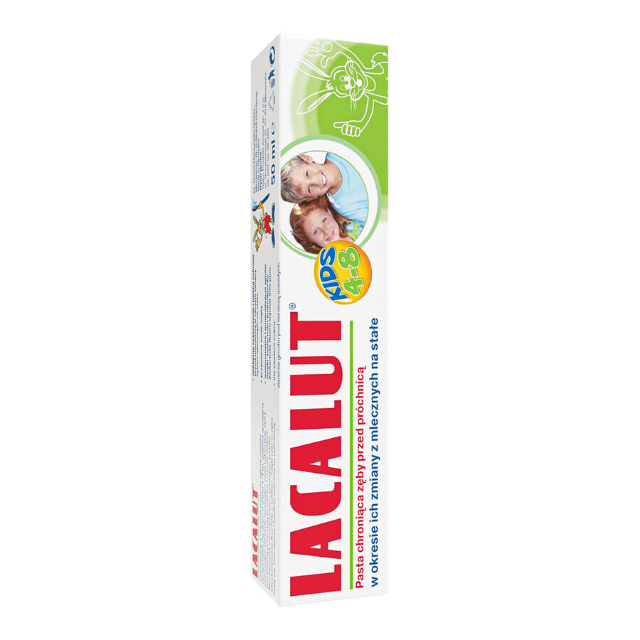 Lacalut, dentifrice pour enfants de 4 à 8 ans, 50 ml