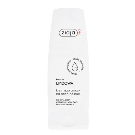 Ziaja Med Lipid Treatment, Cremă reparatoare de zi și de noapte, 80 ml