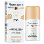 Pharmaceris F Coverage-Correction, fluido a copertura fine, 02 Sand, SPF 20, 30 ml