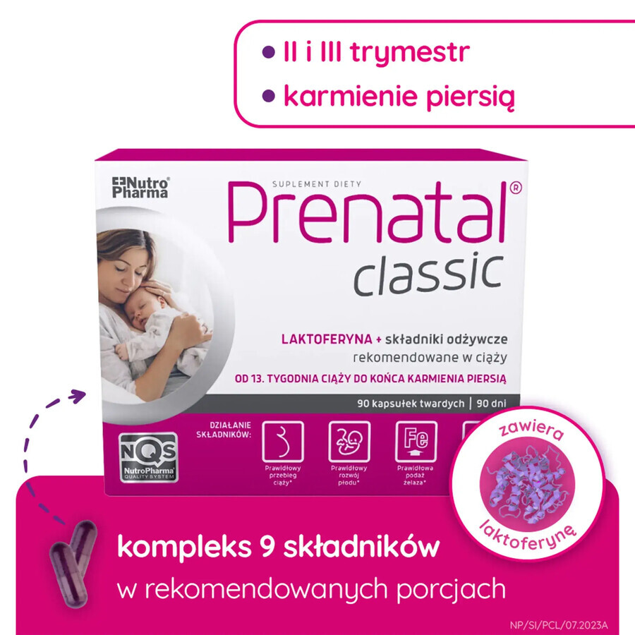 Prenatal Classic, 90 capsule rigide