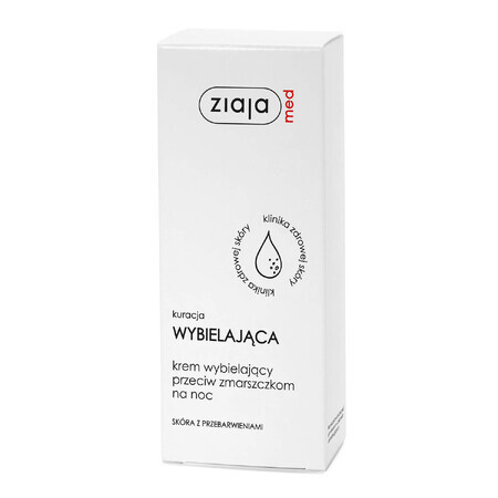 Ziaja Med Traitement blanchissant, crème anti-rides, nuit, 50 ml