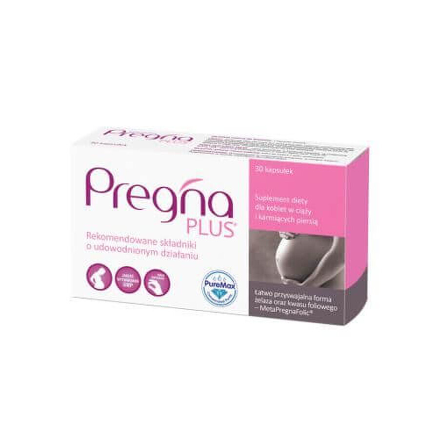 Pregna Plus, for pregnant and lactating women, 30 capsules