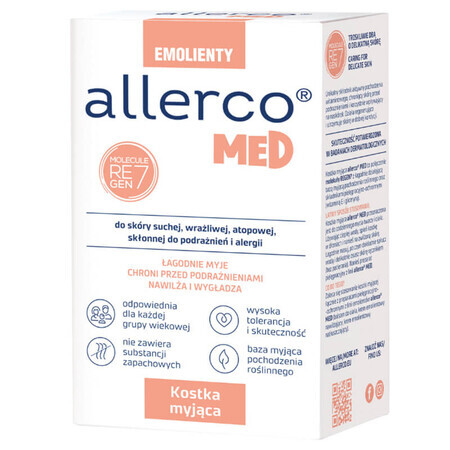 Allerco Emollients, barre lavante, 100 g