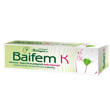 Baifem K, gel protecteur et apaisant pour le soin des zones intimes, 40 g