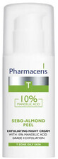 Pharmaceris T Sebo-Almond Peel, cr&#232;me de nuit &#224; 10% d&amp;#39;acide d&amp;#39;amande, 2&#232;me degr&#233; d&amp;#39;exfoliation, 50 ml