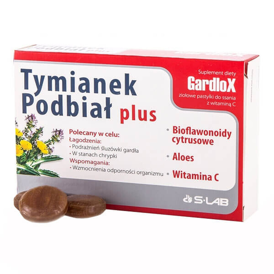 Tymianek i Podbia Plus 24 pastylki do ssania