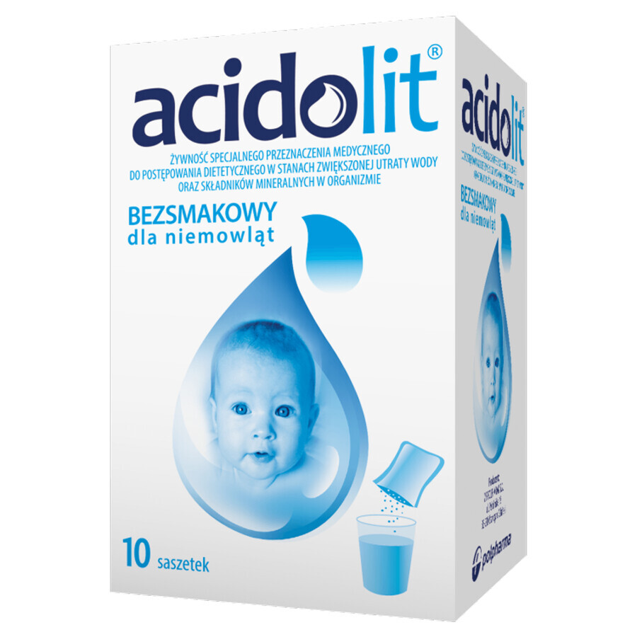 Acidolit pour bébé, sans goût, 4,35 gx 10 sachets