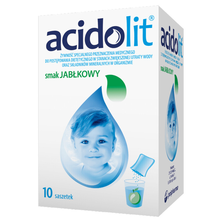 Acidolit, arôme pomme, 4,4 gx 10 sachets