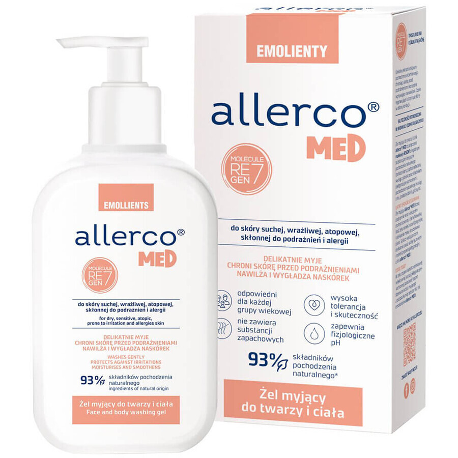 Allerco, gel de spălare pentru pielea predispusă la iritații și alergii, 200 ml