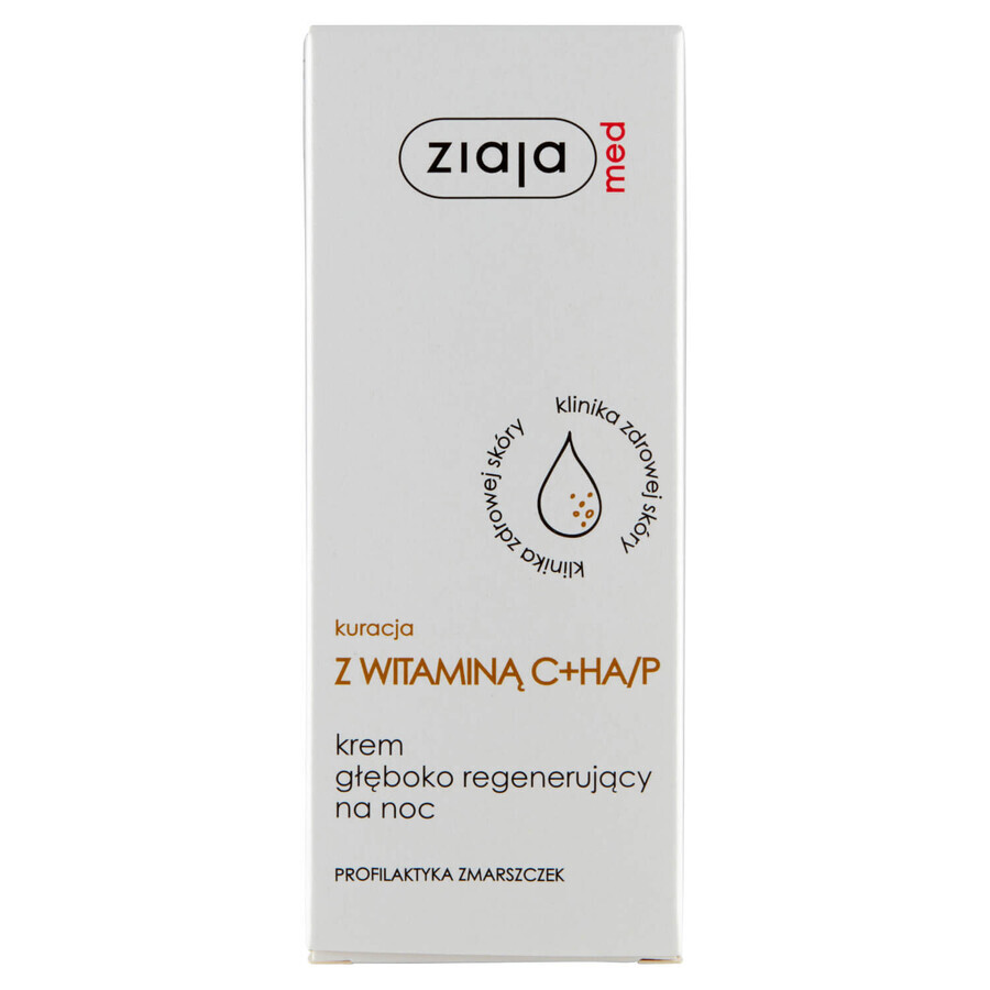 Ziaja Med Wrinkle Profession, crema notte rigenerante profonda, 50 ml.