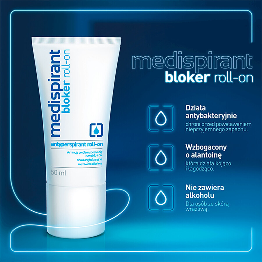 Medispirant, antiperspirant roll-on, 50 ml