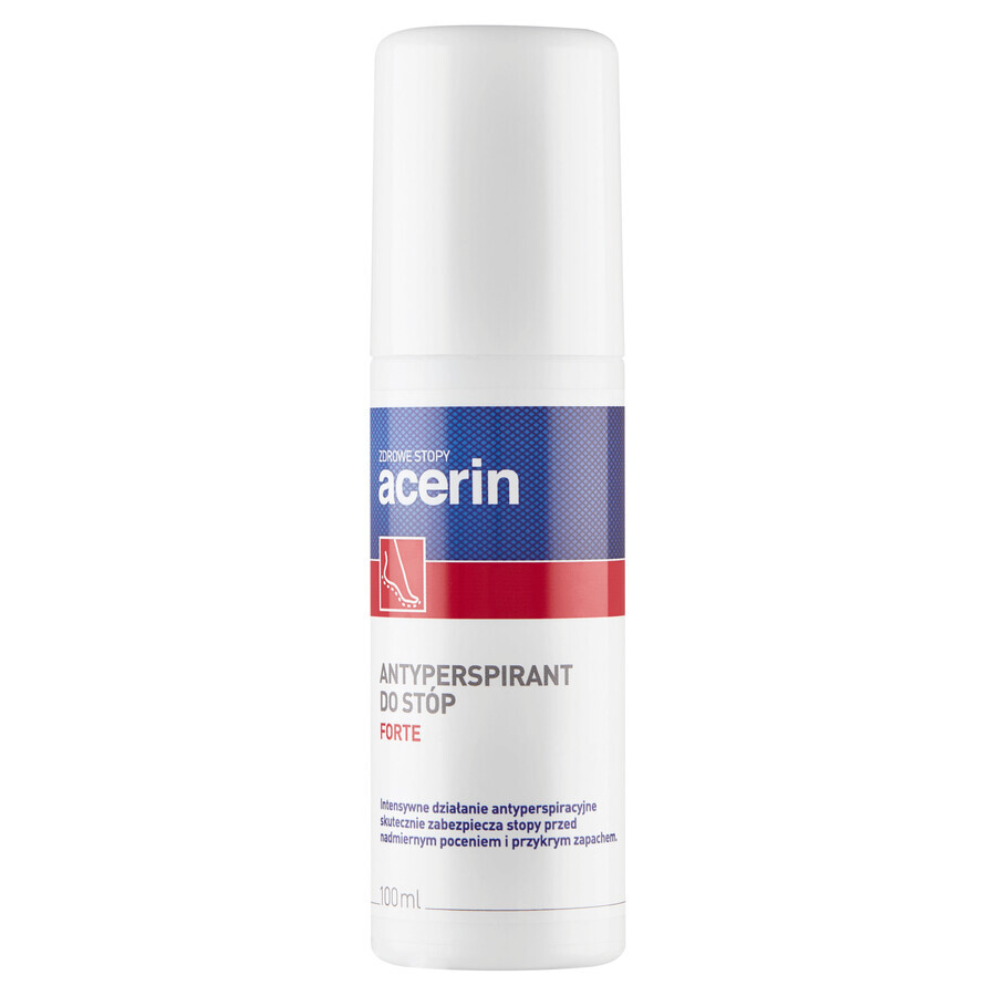 Acerin Antiperspirant Forte, déodorant pour les pieds, 100 ml