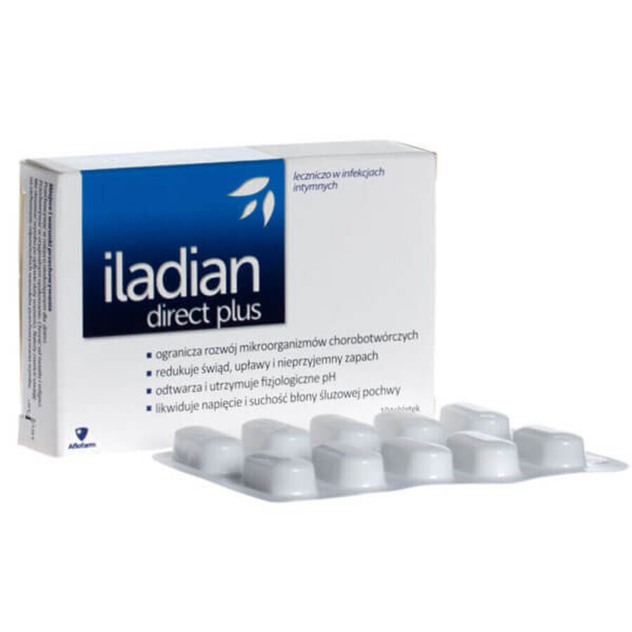 Iladian Direct Plus, 10 comprimés vaginaux