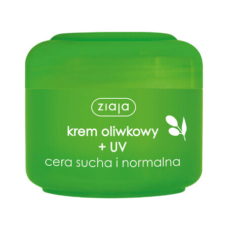 Ziaja Olive, crème avec filtre UV, peaux sèches et normales, 50 ml