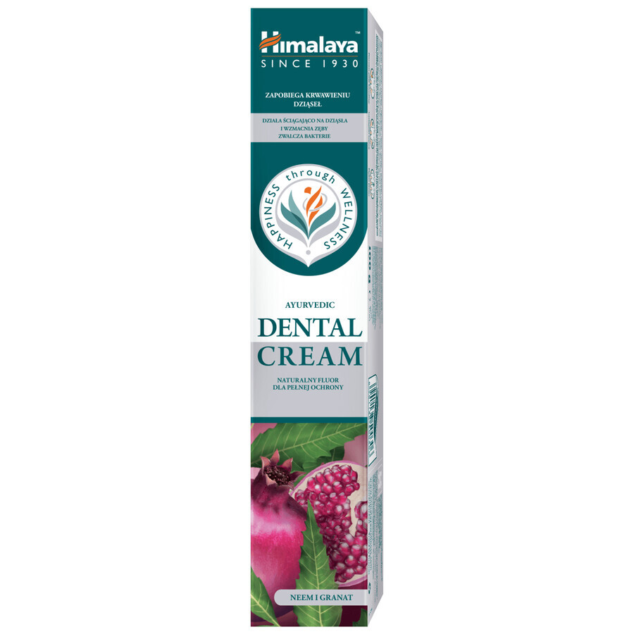 Himalaya Dental Cream, dentifrice au neem et à la grenade, 100 g