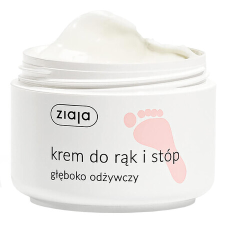 Ziaja Feet, crème mains et pieds, profondément nourrissante, 50 ml