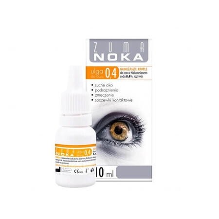 Zuma Noka Eye Relief 0,4%, collyre hydratant, solution, 10 ml