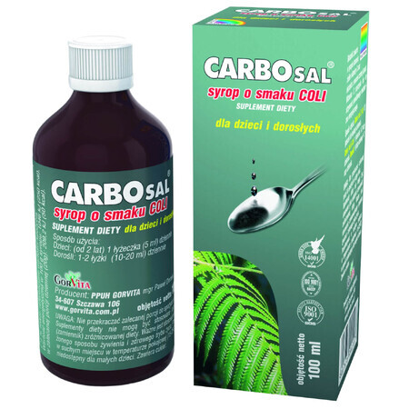 GorVita Carbosal, sirop, arôme cola, 100 ml