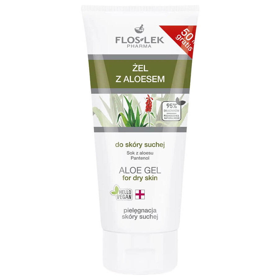 Gel idratante all aloe vera per pelle secca - Formato 200ml