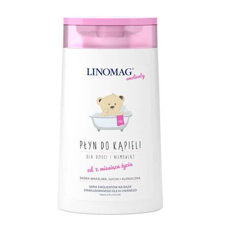 Linomag Bagno Bambini e Neonati 200ml - Prodotto Delicato per I Bambini dai 7 Mesi