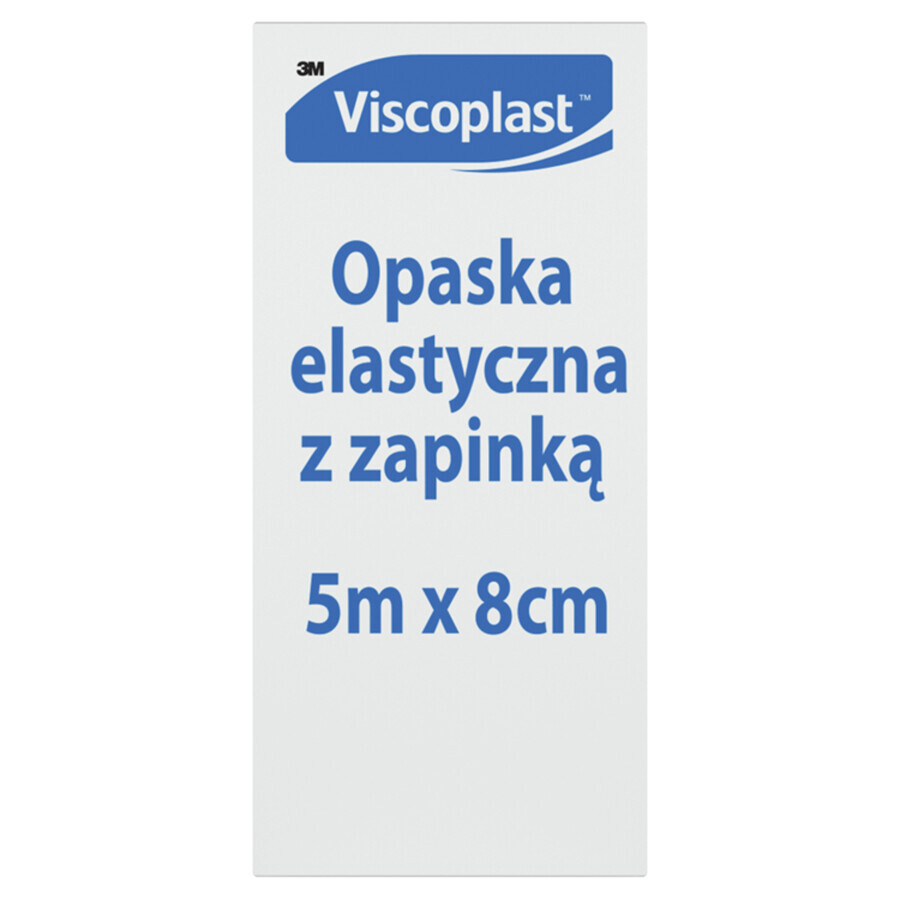 Bande élastique viscoplaste, 5 m x 8 cm, 1 pièce