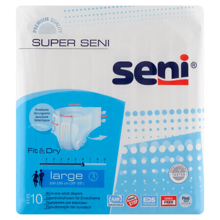 Super Seni, couche-culotte, Large, 10 pièces