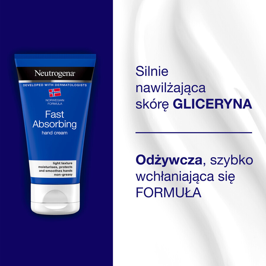 Neutrogena Norwegian Formula, Cremă de mâini cu absorbție rapidă, 75 ml