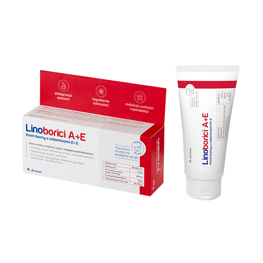 Linoborici A+E, crema borica con vitamine A ed E, 50 g