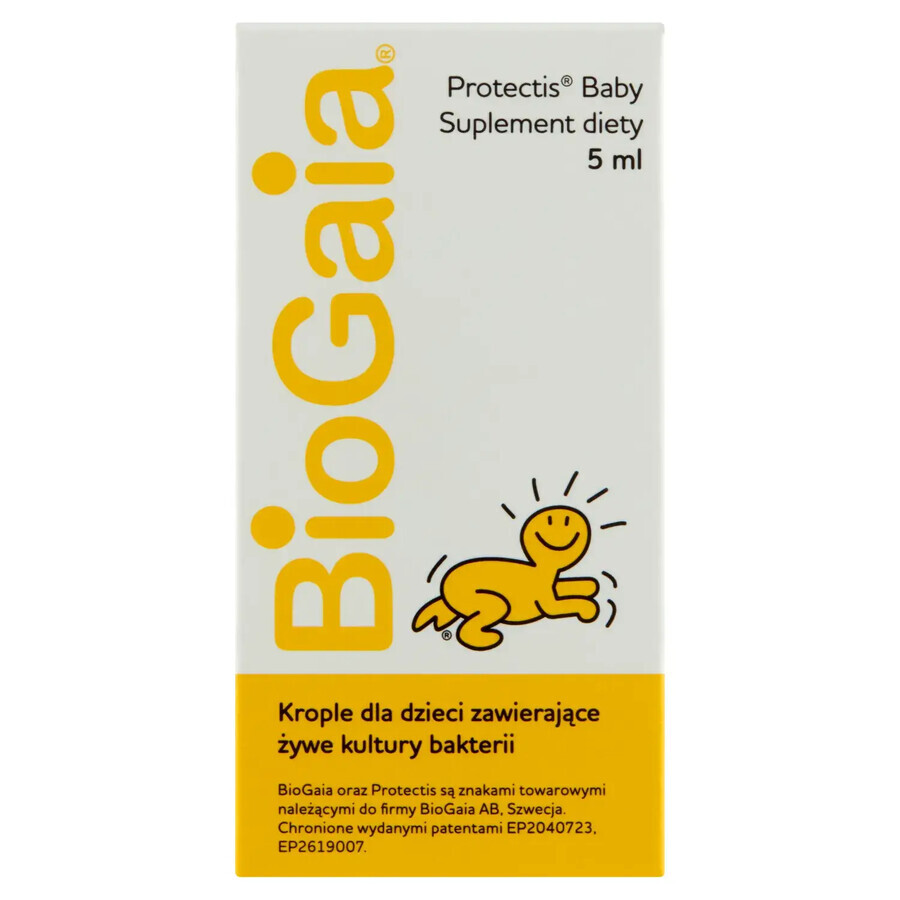 BioGaia Protectis Bébé, gouttes pour enfants, flacon, 5 ml