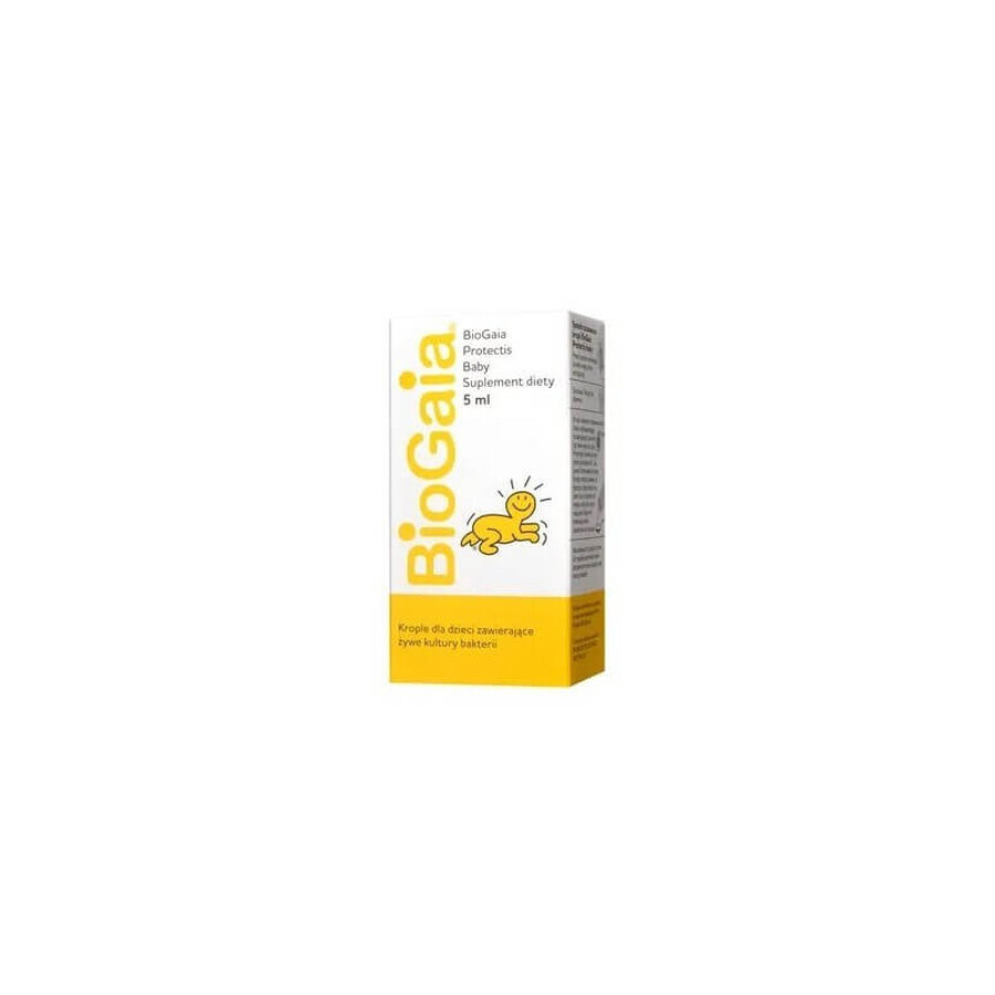 BioGaia Protectis Bébé, gouttes pour enfants, flacon, 5 ml