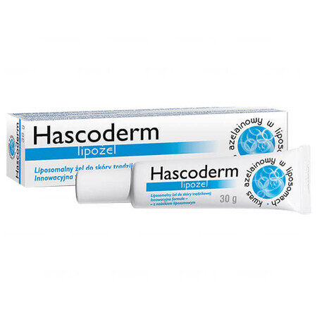 Hascoderm Lipogel, gel liposomal pour peaux acnéiques, 30 g