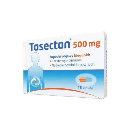 Tasectan 500 mg, 15 gélules