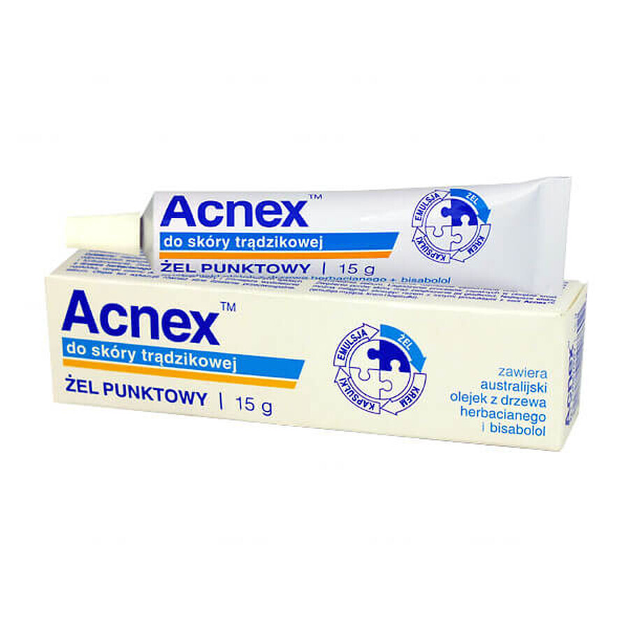 Acnex, gel anti-taches pour peaux acnéiques, 15 g