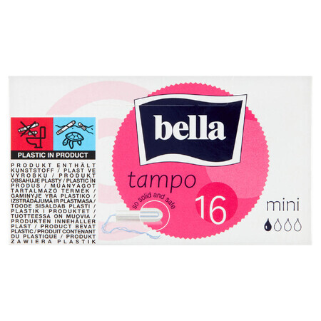 Bella Tampo, tampons hygiéniques faciles à tordre, Mini, 16 pièces