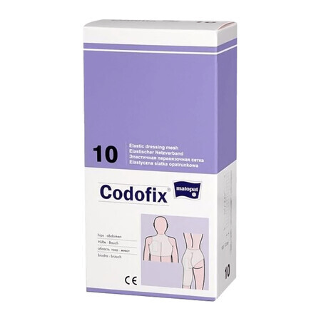 Matopat Codofix 10, plasă elastică pentru pansamente, nesterilă, 10 cm x 1 m, 1 bucată