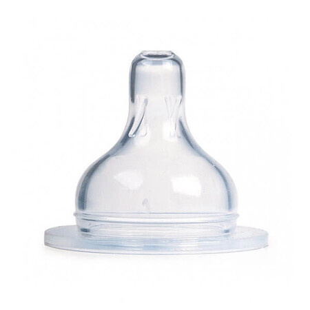 Canpol, wide mouth bottle nipple, silicone, EasyStart, size 3-fast, 1 piece