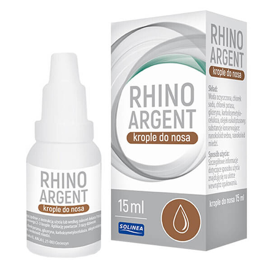 Rhinoargent, gouttes nasales, 15 ml