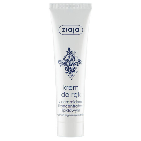 Ziaja Ceramides, crème pour les mains aux céramides et concentré lipidique, 100 ml