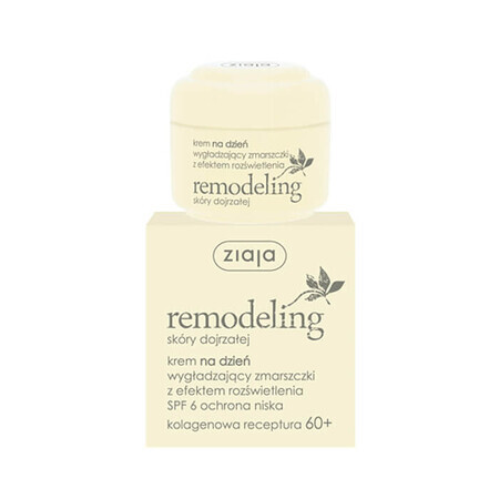 Ziaja Remodeling 60+, crème de jour lissante rides, SPF 6, 50 ml