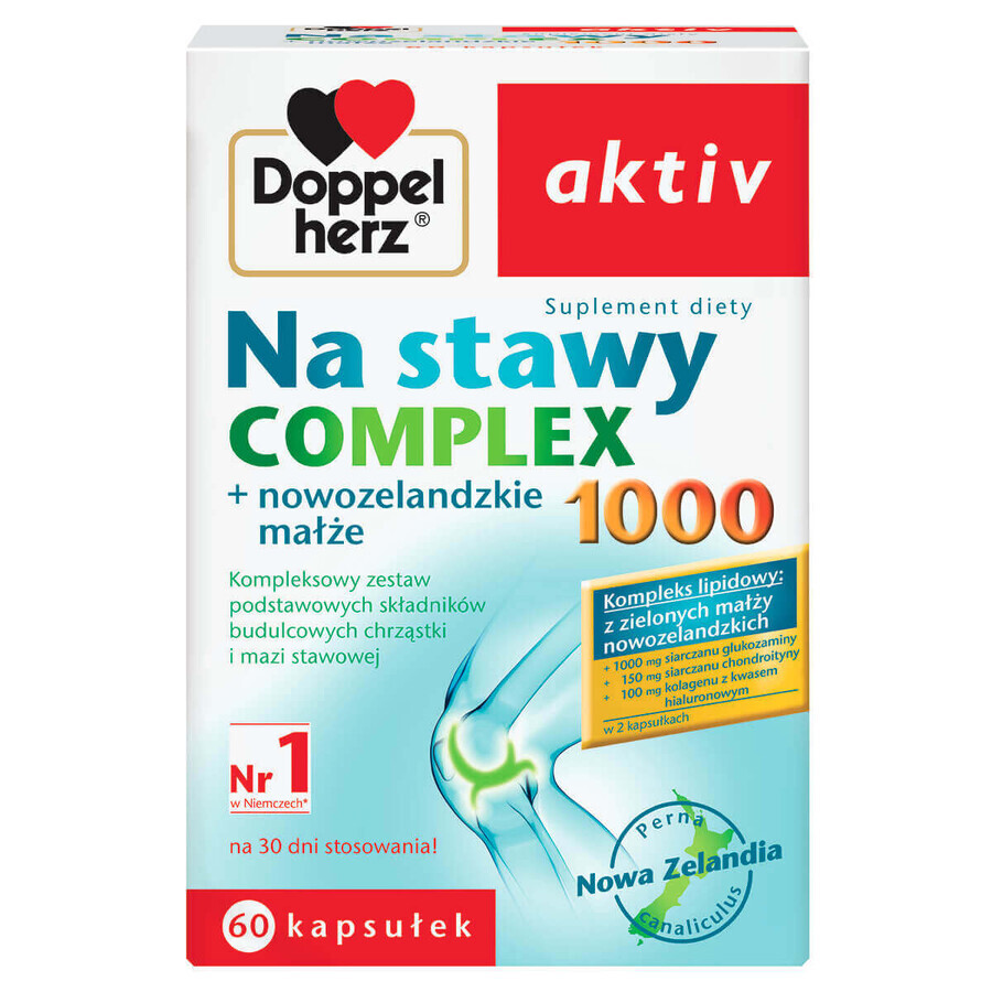 Doppelherz aktiv Na Stawy Complex 1000, 60 gélules EMBALLAGE ENDOMMAGÉ