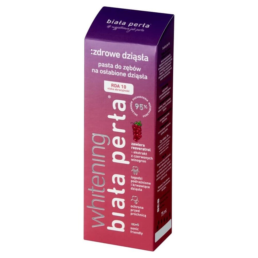 White Pearl Whitening, pastă de dinți specializată, Gingii sănătoase, 75 ml