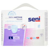 Seni Active Plus, chiloți absorbanți, Large, 100-135 cm, 10 bucăți