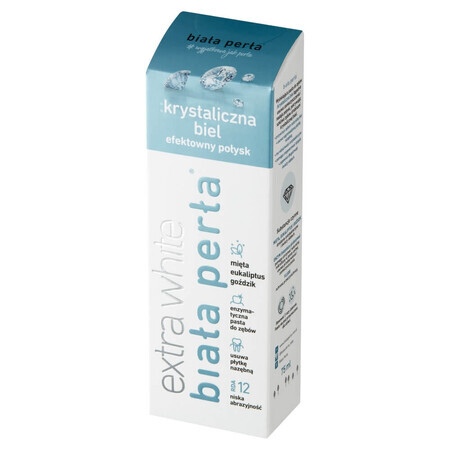 Biała Perła Extra White, dentifrice blanchissant, Crystal White, 75 ml