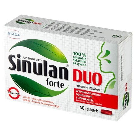 Sinulan Duo Forte, 60 comprimés