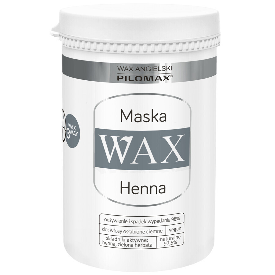 CIRE Pilomax Natur Classic, Henné, masque régénérant pour cheveux et cuir chevelu foncés, 480 ml