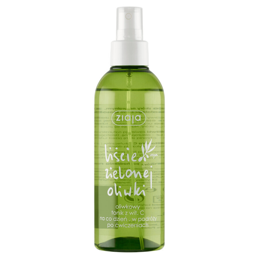 Feuilles d&#39;olivier vert Ziaja, tonique à la vitamine C, 200 ml