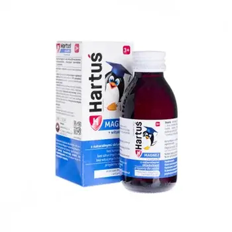 Hartuś Magnésium + Vitamine B6, sirop pour enfants de plus de 3 ans, 120 ml