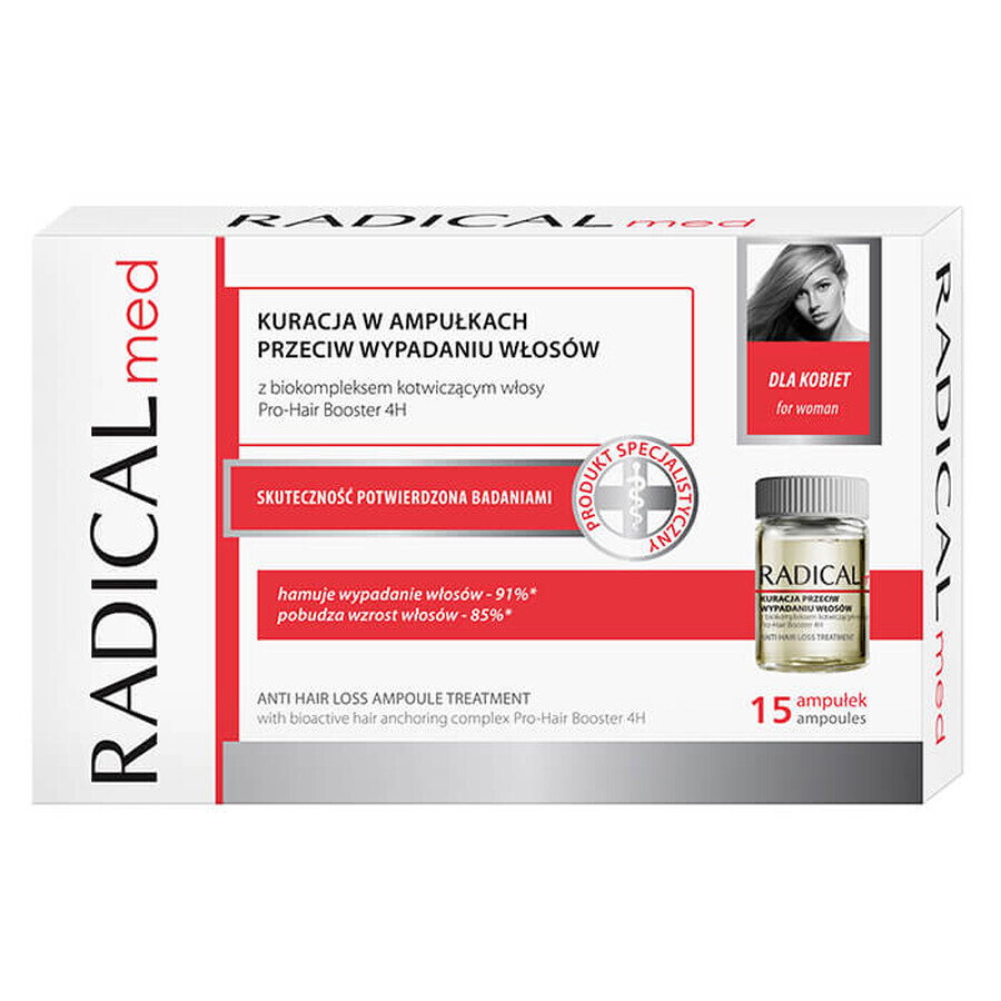 Radical Med Women's Hair Loss Treatment 5ml x 15 ampoules