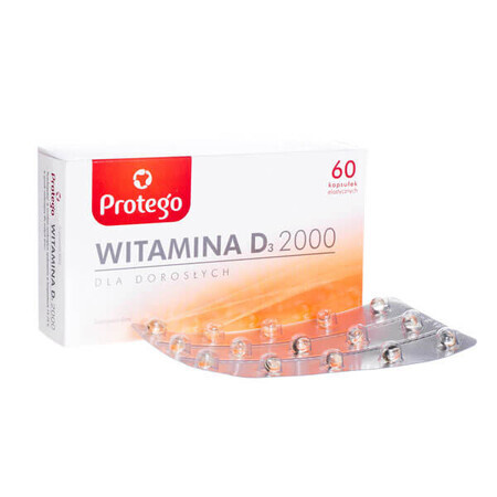 Protego Vitamina D3 2000, 60 capsule